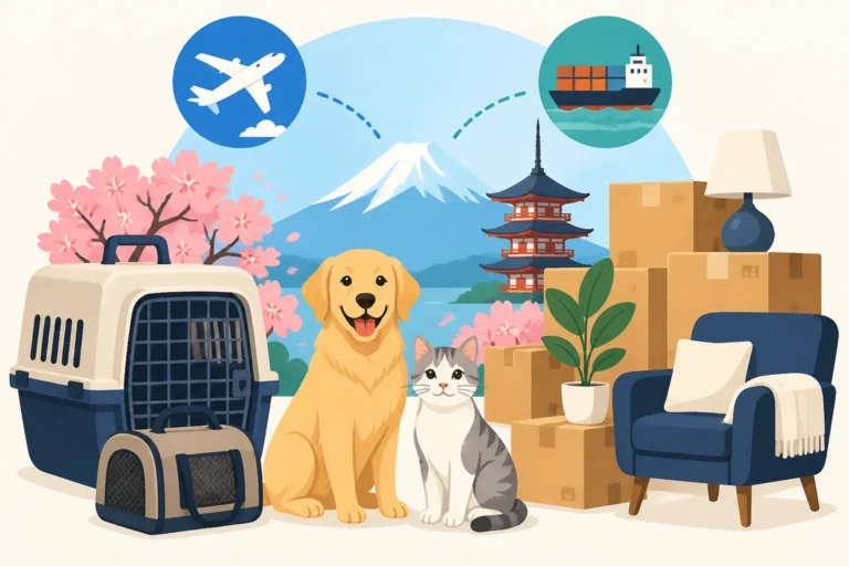 Relocating to Japan With Pets: Coordinating Pet Transport and Household Shipping